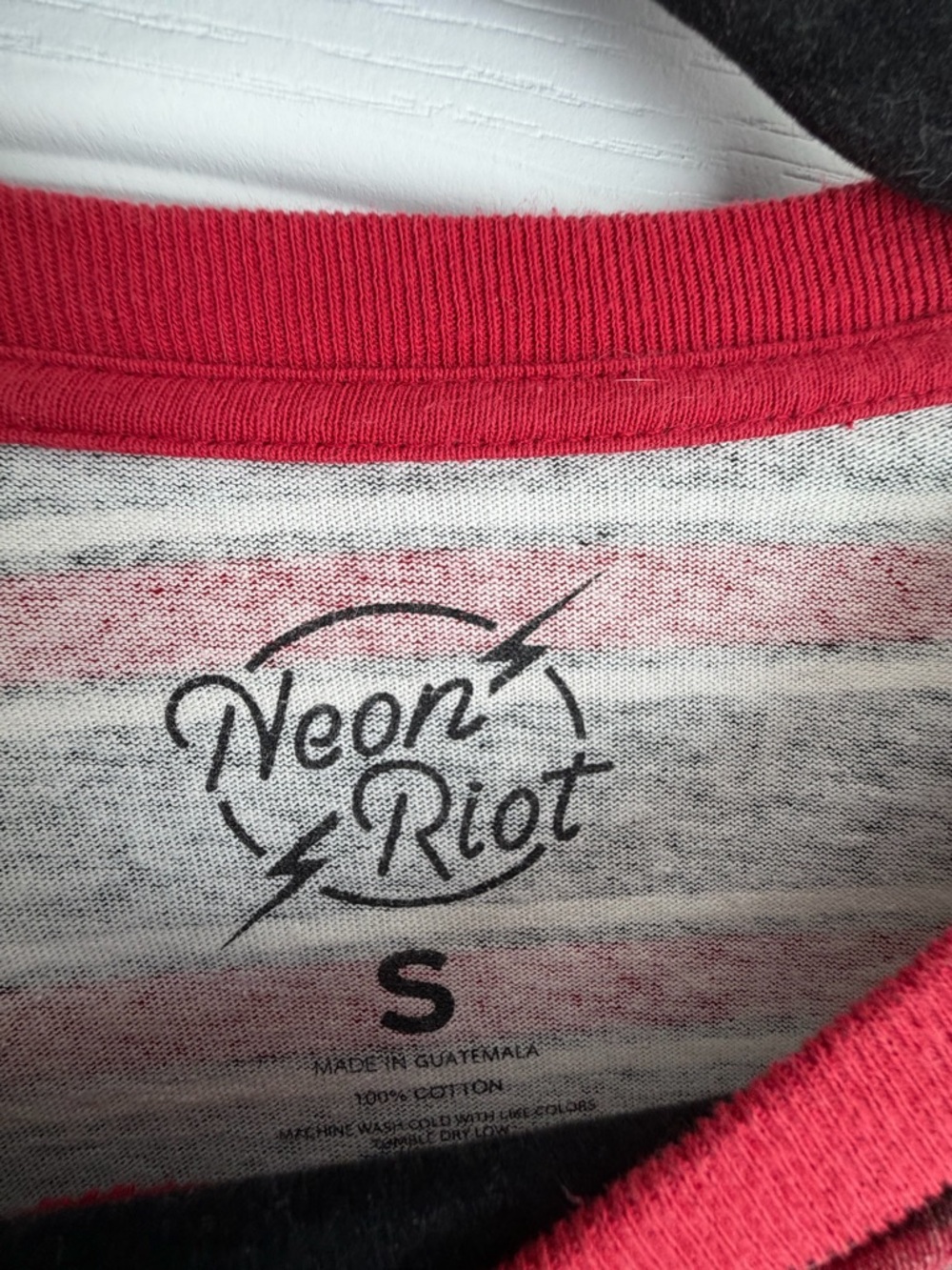 Neon Riot Striped Tee - Picture 3 of 3